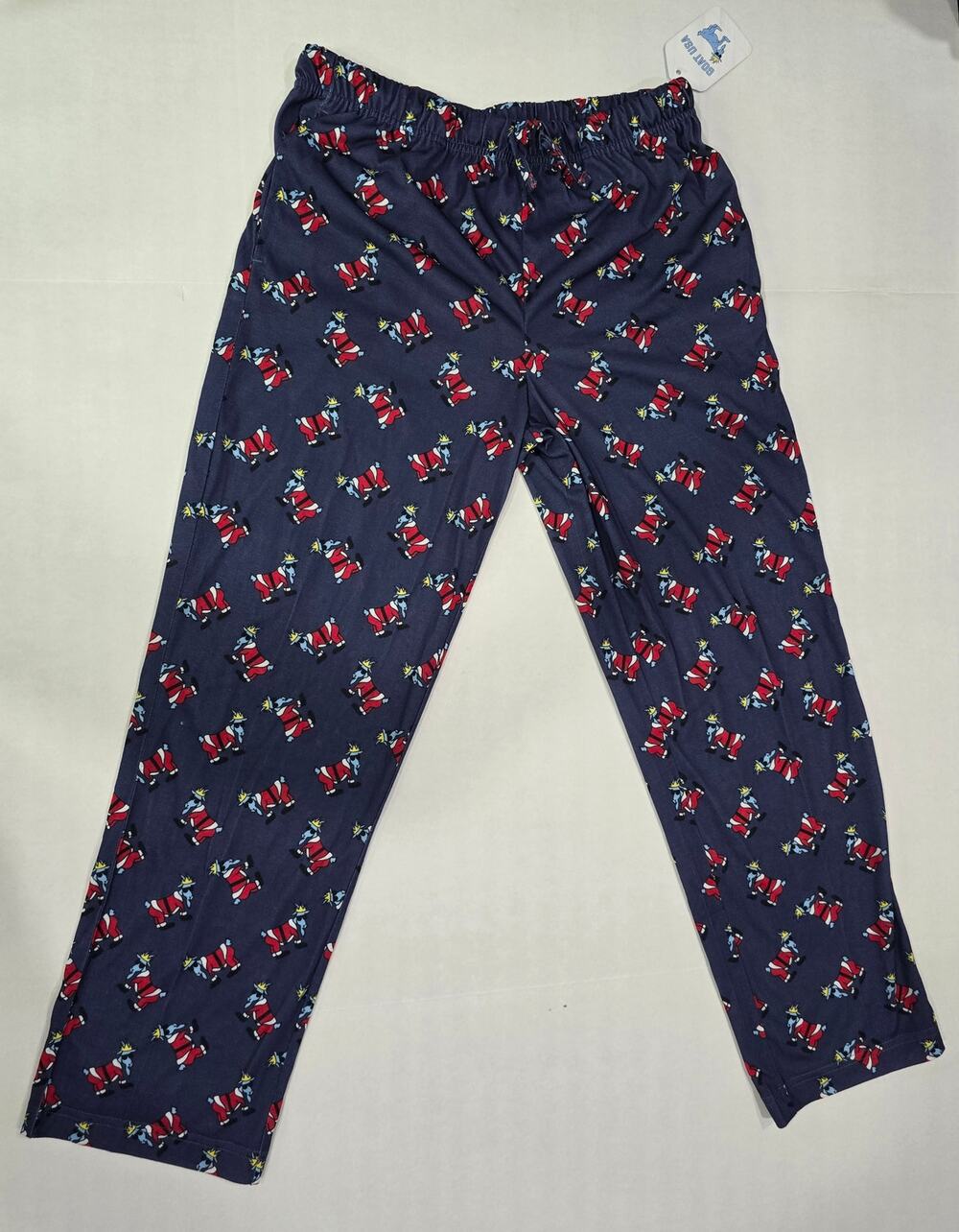NWT GOAT USA Youth XL Santa Goat Christmas Pajama Lounge Pants Holiday Print